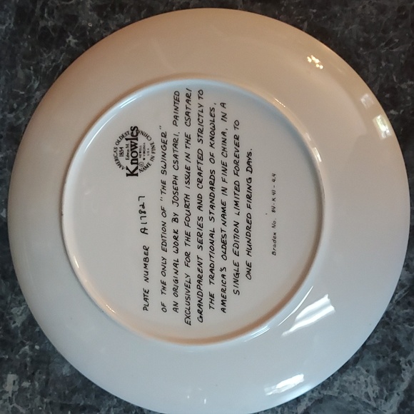 Knowles "The Swinger" Plate - Picture 2 of 10